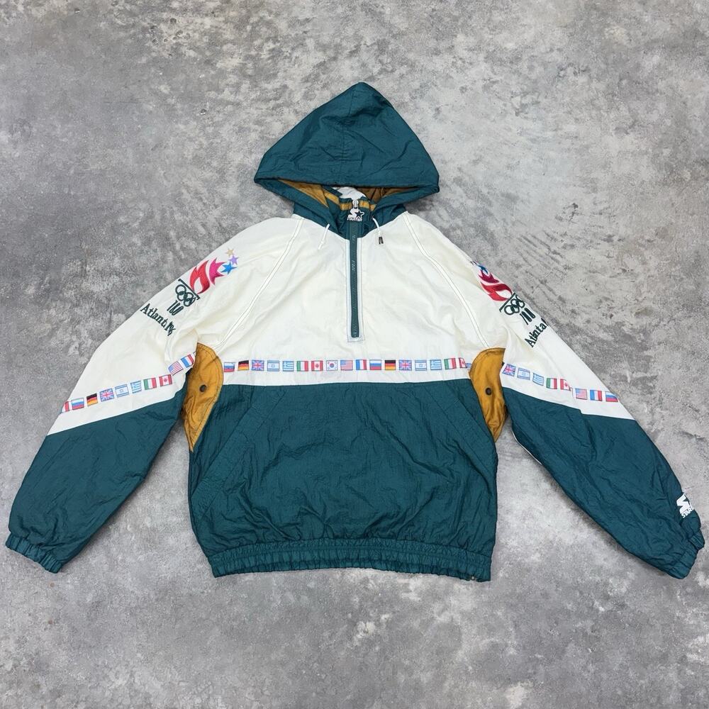 Vintage Rare New Large 1996 Atlanta Olympics Starter Jacket Windbreaker USA Vtg